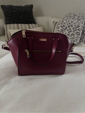 Kate Spade Burgundy Satchel Bag